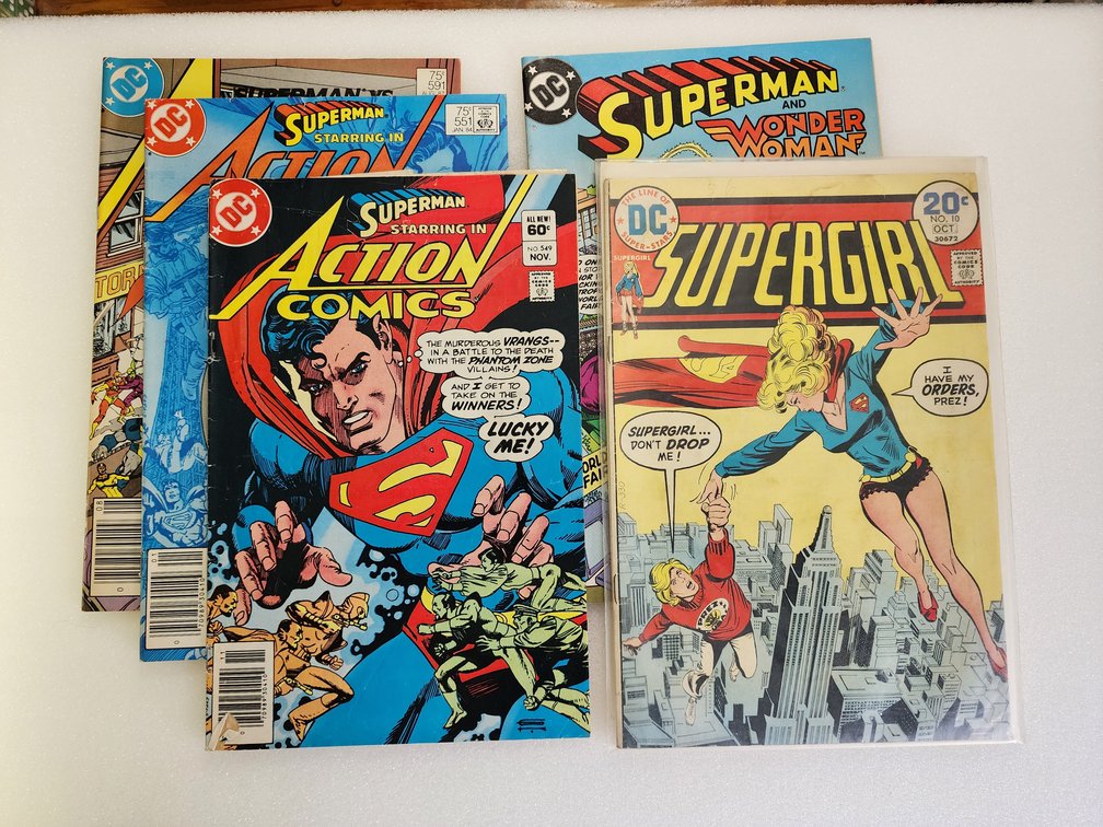 Superman Action Comics, Wonder Woman, Supergirl