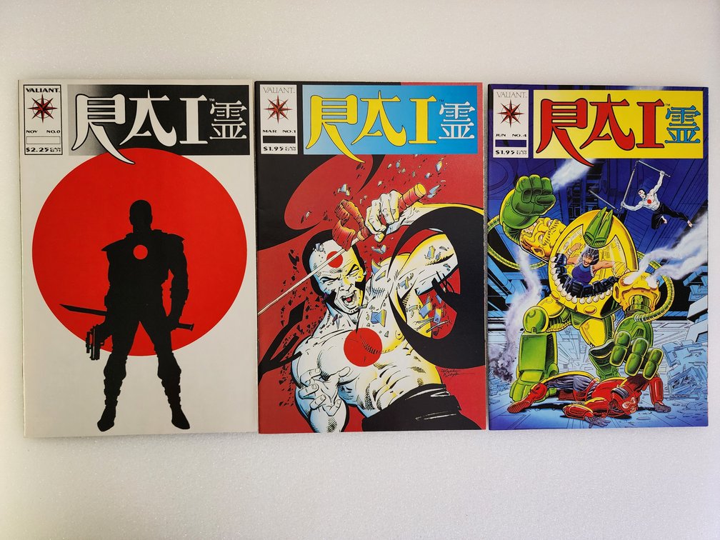 RAI #0, #1, #4 by Valiant Comics