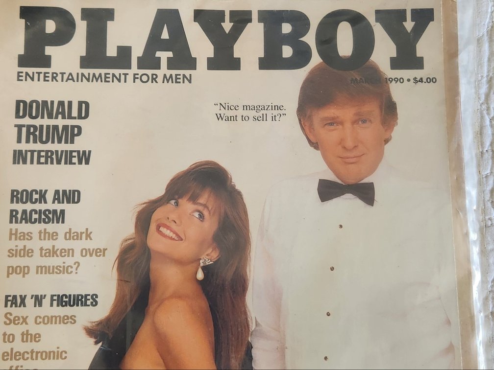 Trump on cover of Playboy Magazine - must be 18
