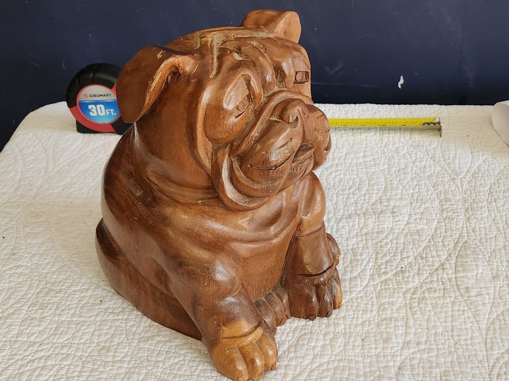 Wooden Bull dog