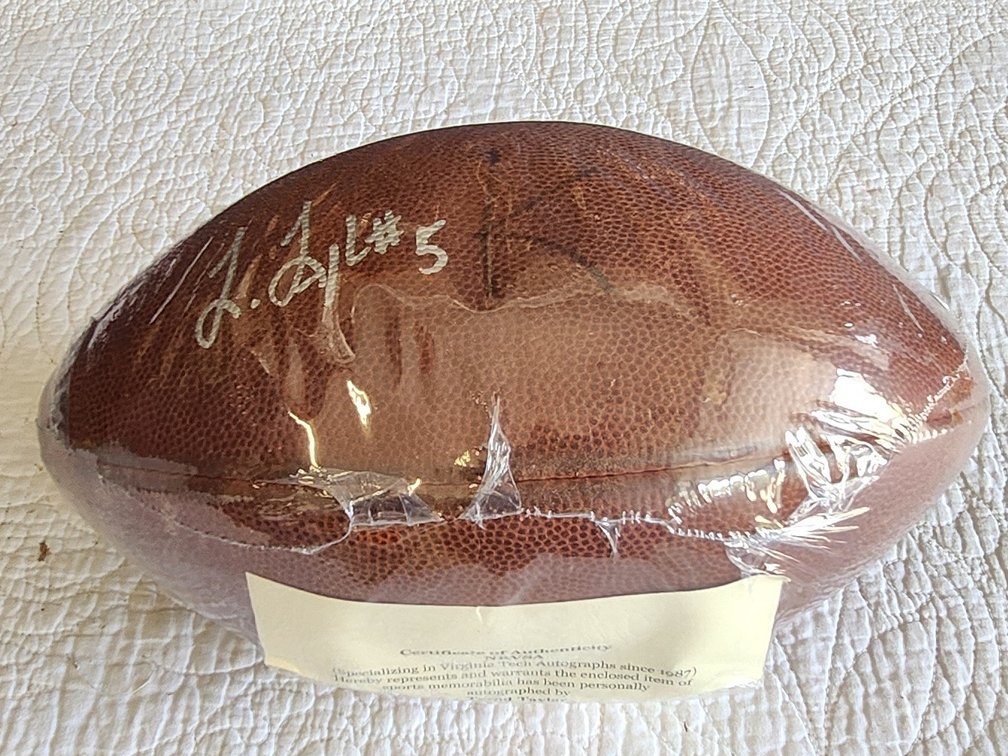 VT- 2008 Tyrod Taylor football- signed