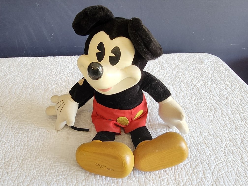 Antique Mickey w/ wooden feet