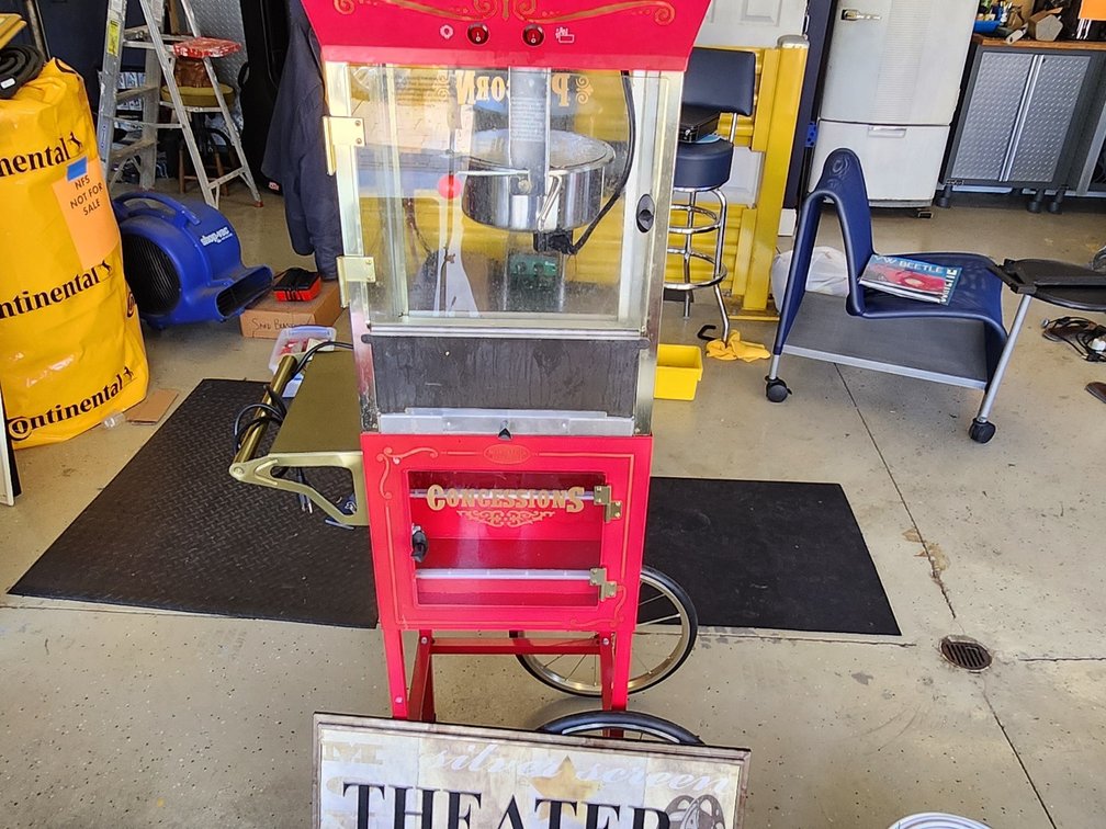 Popcorn Machine & Framed Print