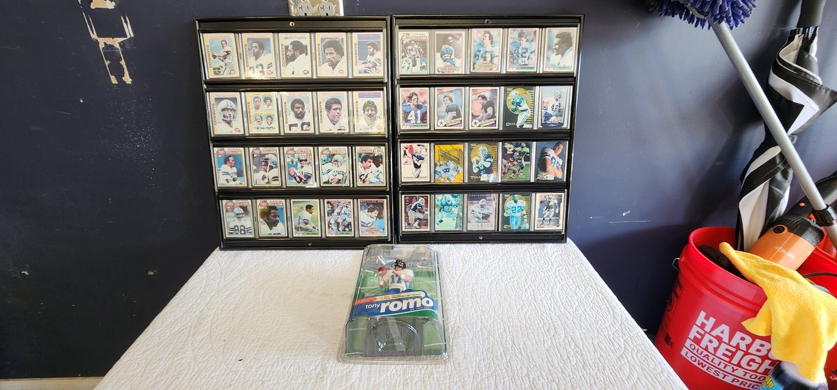 Cowboy Football Card collection- framed