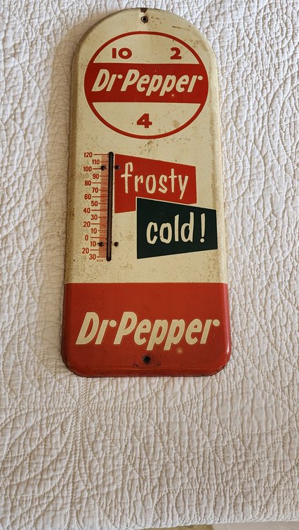Dr. Pepper Thermometer Sign
