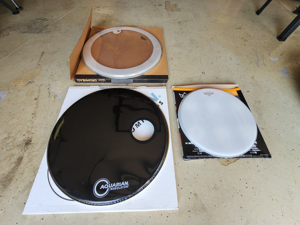 Drum heads - set of 3