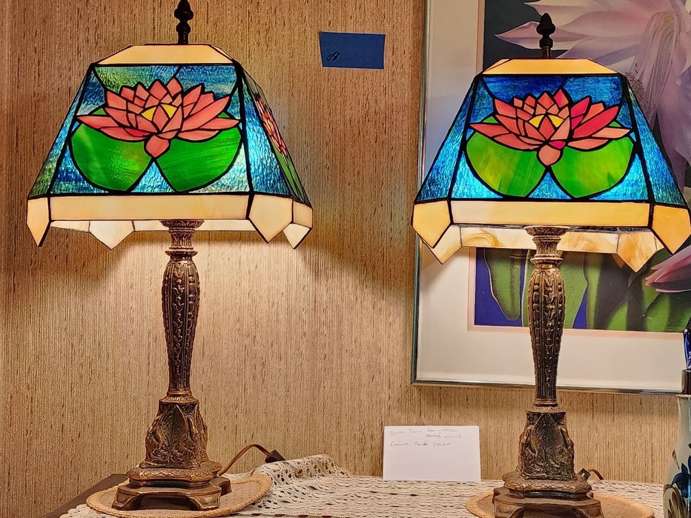 Stained glass lamps - handmade