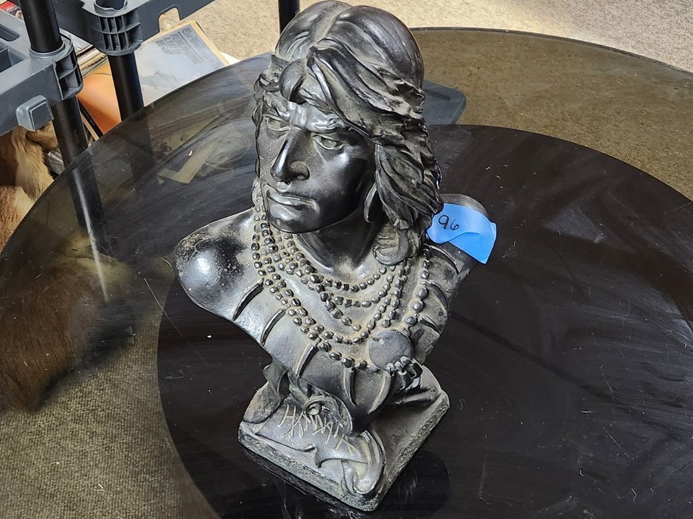 Native American chief bust