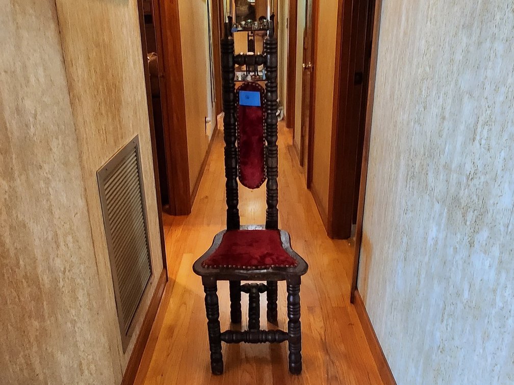 Vintage Spanish prayer chair