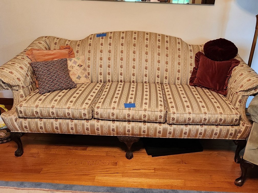 Upholstered couch
