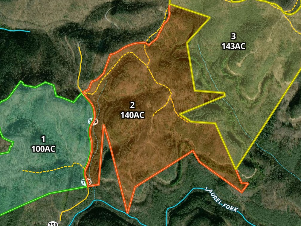 Tr.2: 140 Acres. Bidding is PER ACRE