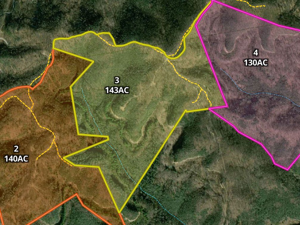 Tr.3: 143 Acres. Bidding is PER ACRE