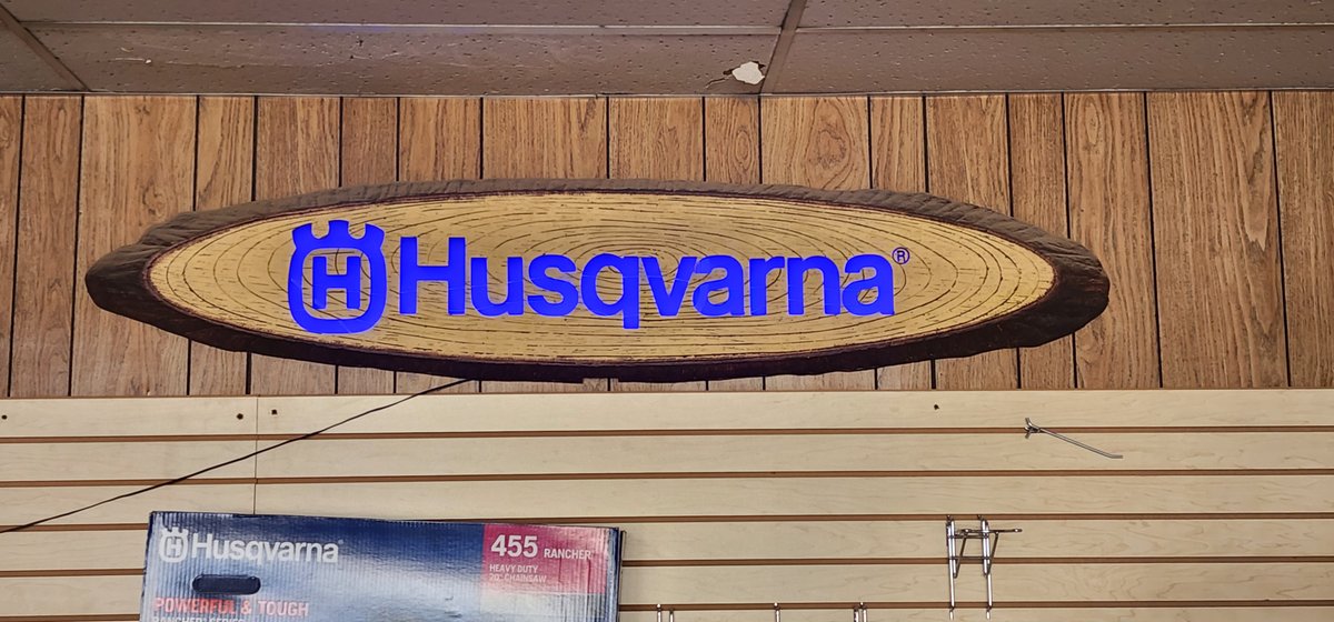 Sign- 6' Husqvarna lighted sign