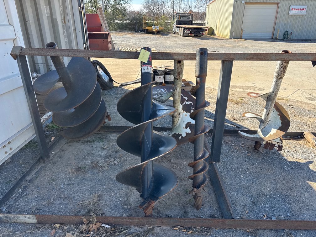 Augers- set of 5- 2 9/16" Round Shaft