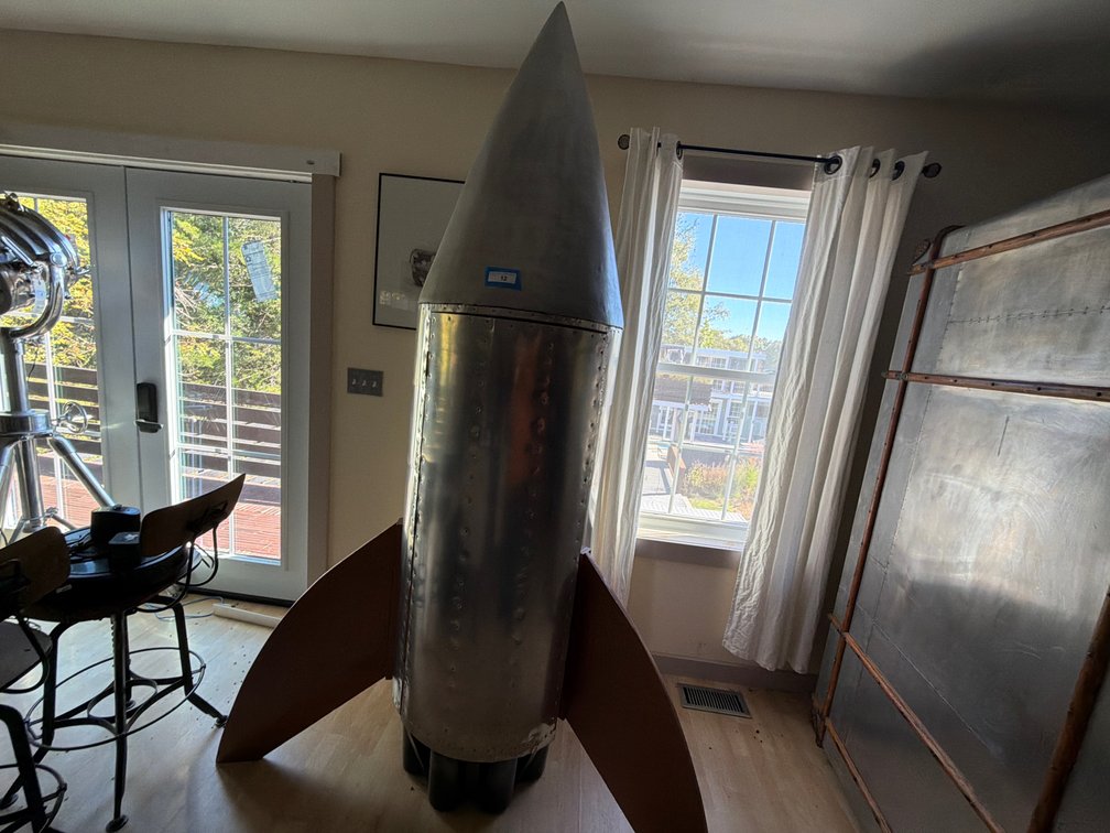 Handmade Rocket Ship Cabinet