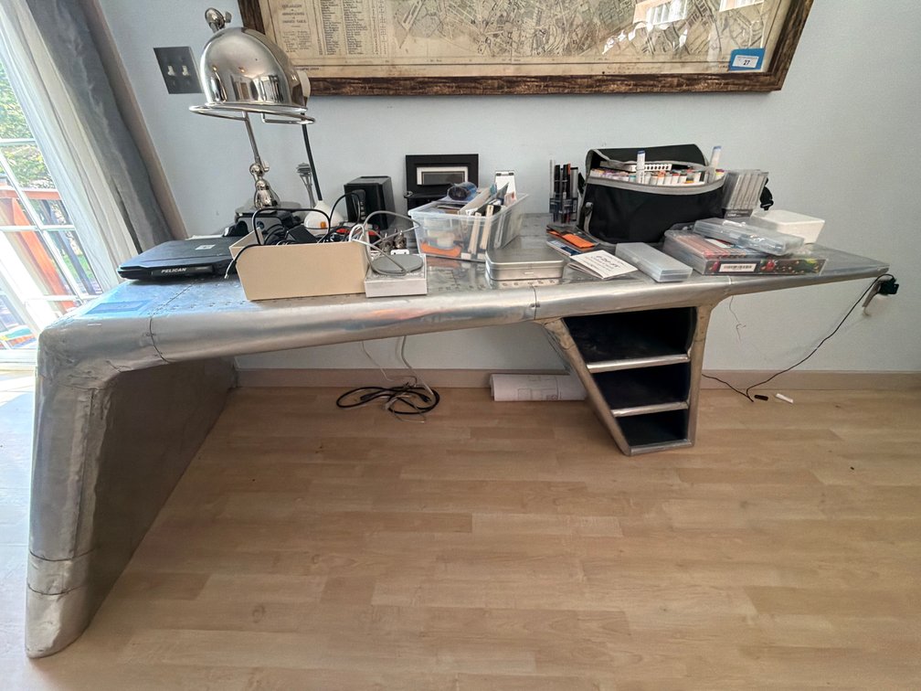 Aluminum Aviator Wing Desk
