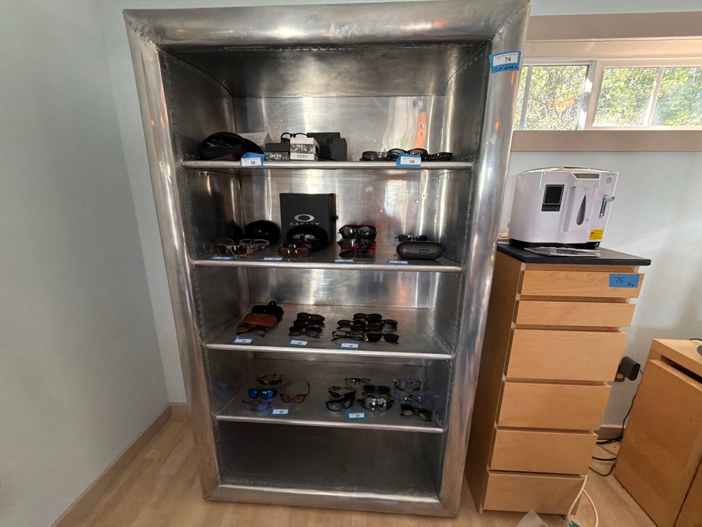 Aluminum Aviator Bookshelves