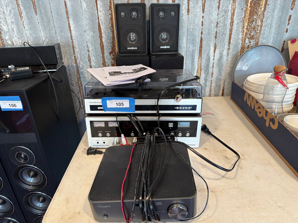 CD stereo system and USB turntable