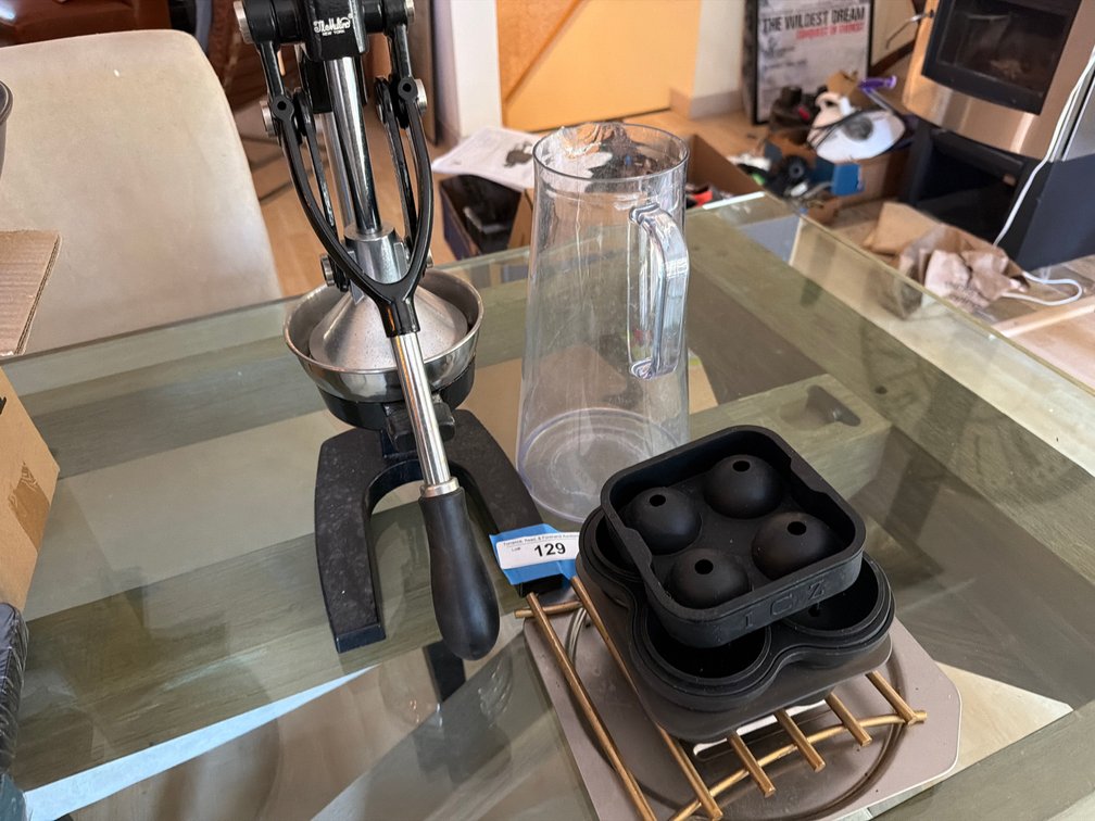 Juice press and ice molds