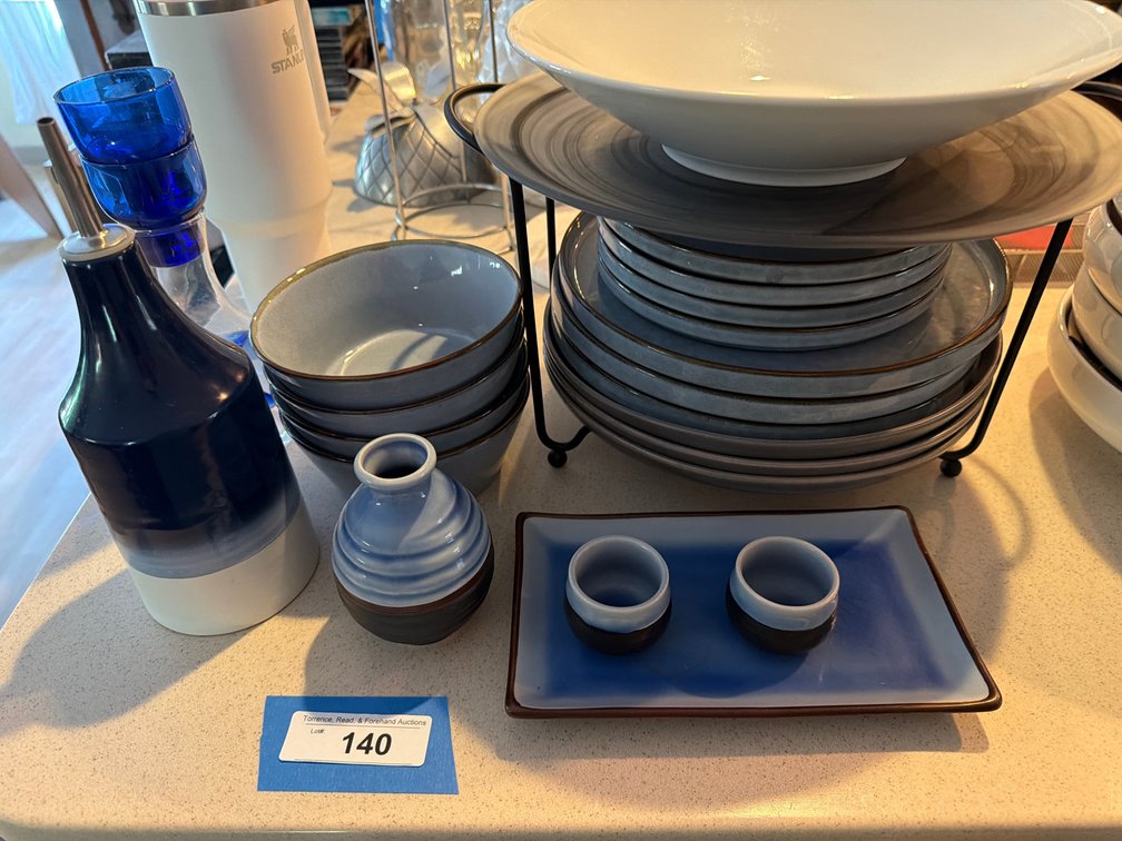 Dishes/Service set- blue