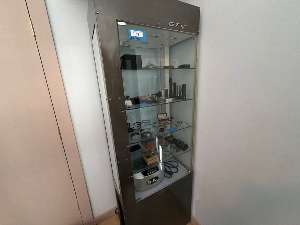 GTS glass front lighted display case