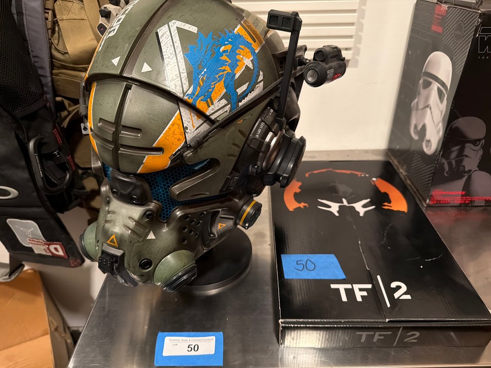 Titan Fall 2 MCOR Helmet & partial Vanguard collectors edition.