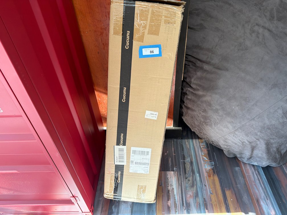 Cucunu Acacia Rocking Chaise Lounger in box