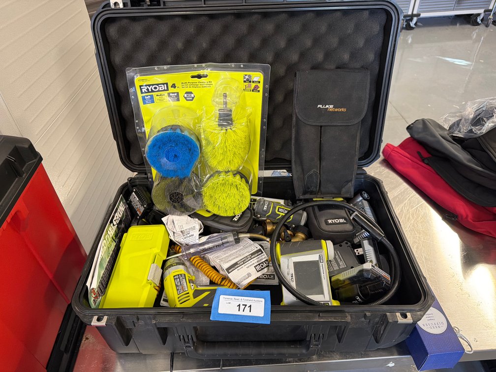Tool Case and Ryobi Tools
