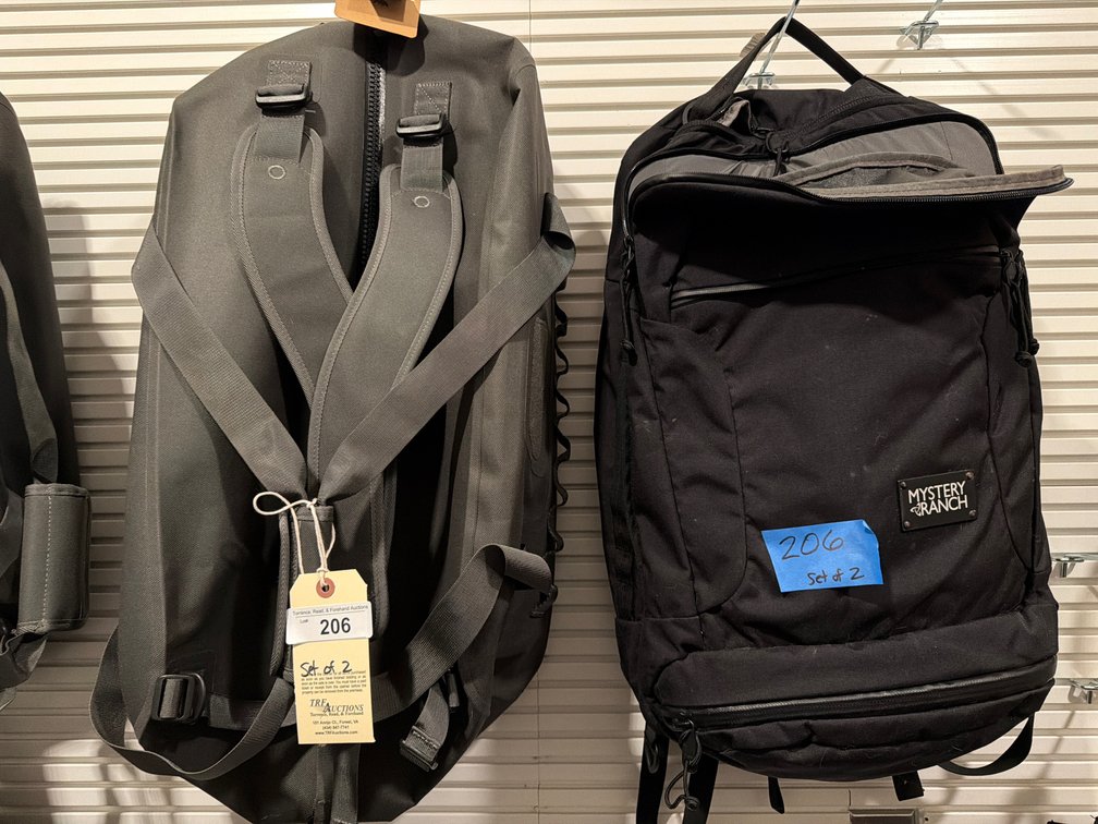 Duffle Bag and Mystery Ranch Backpack