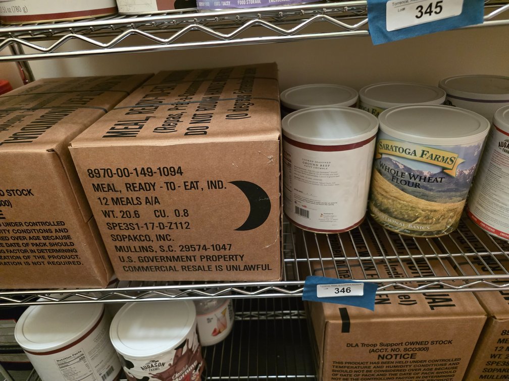 MREs and shelf stable food