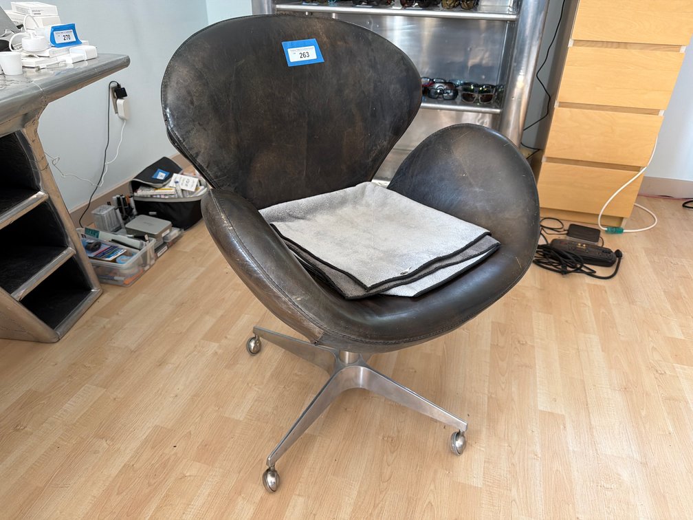 Devon Leather Swivel Chair
