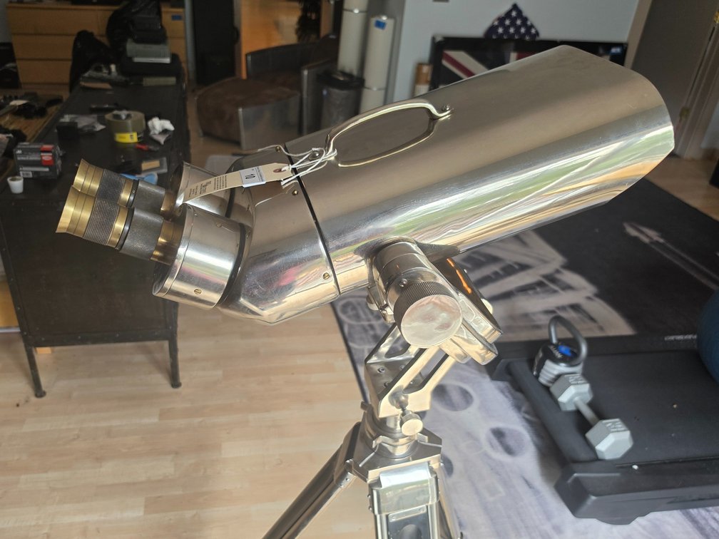 Nautical Binoculars on stand by Restoration Hardware