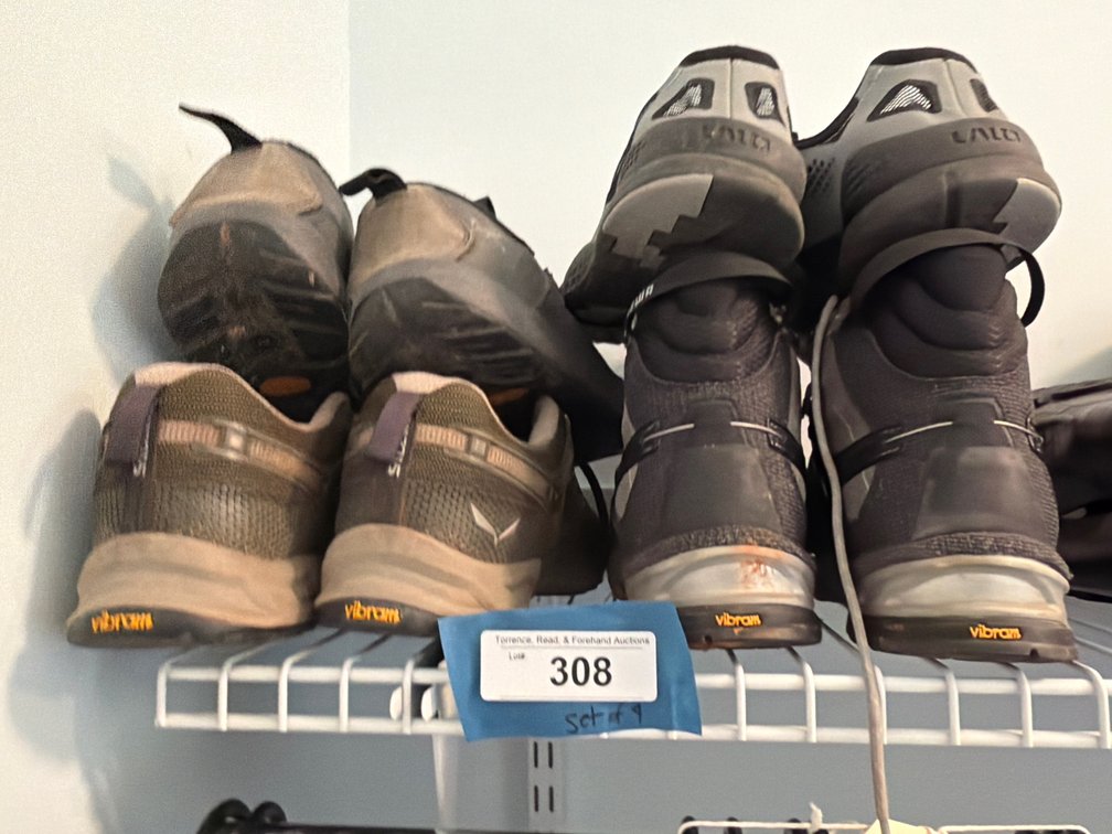 Four Pairs of Hiking Shoes