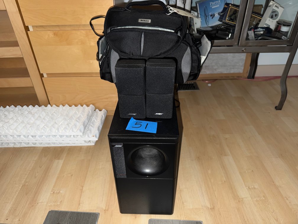 BOSE Acoustmass Speaker System & Nikon Flash