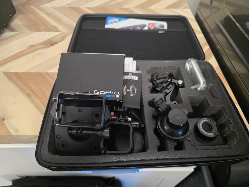 GoPro accessories in case