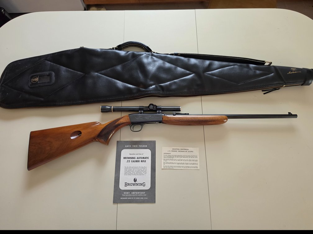 Browning .22LR Belgium Rifle with Scope