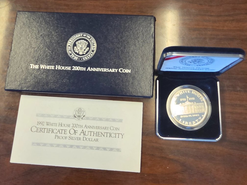 1992 White House Proof Silver Dollar