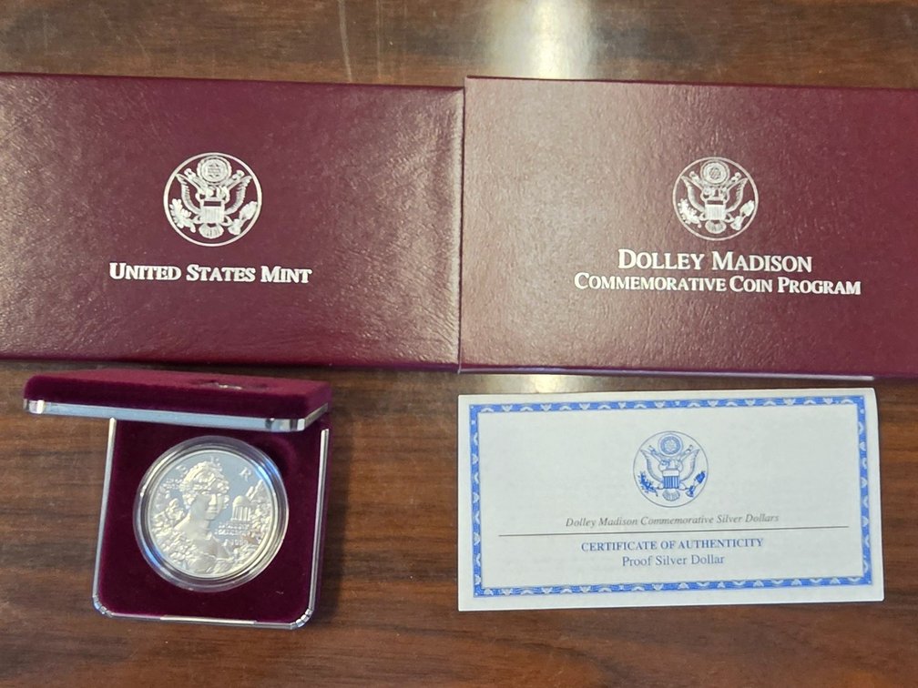 1988 Dolly Madison Proof Silver Dollar