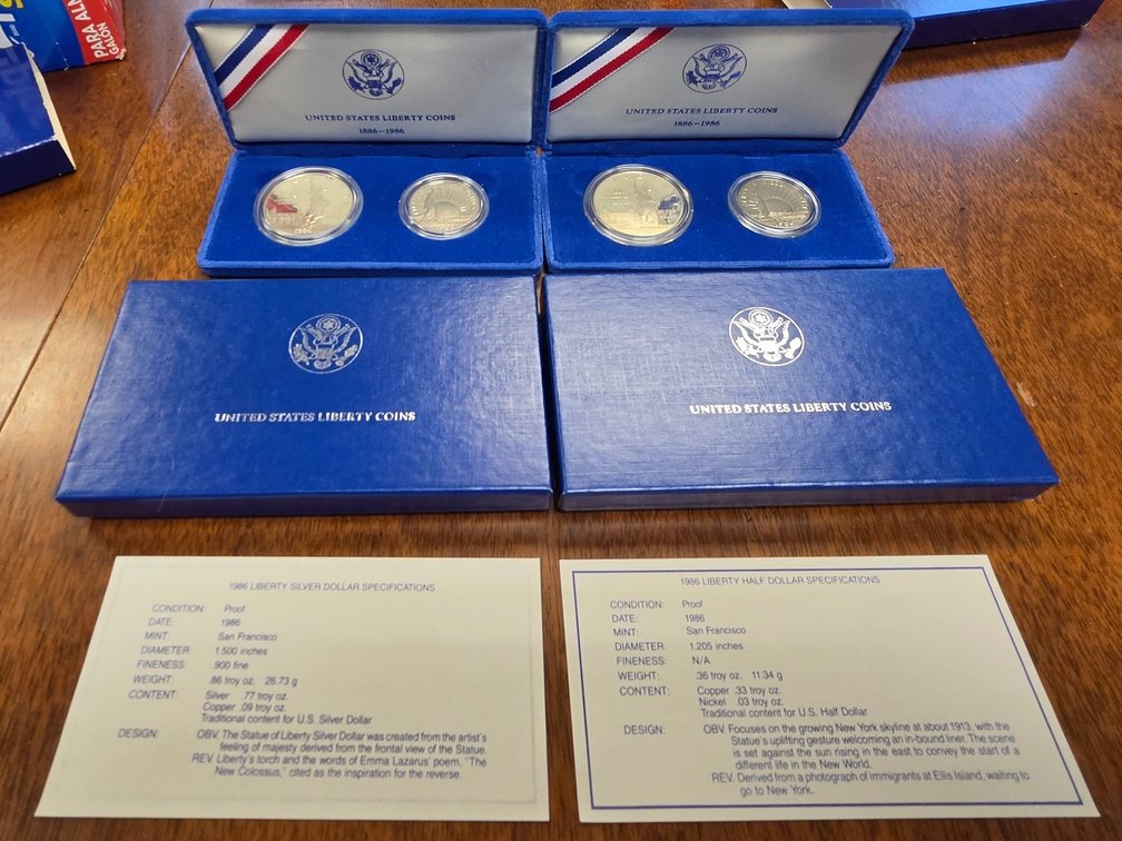 (2) United State Liberty Coin Sets