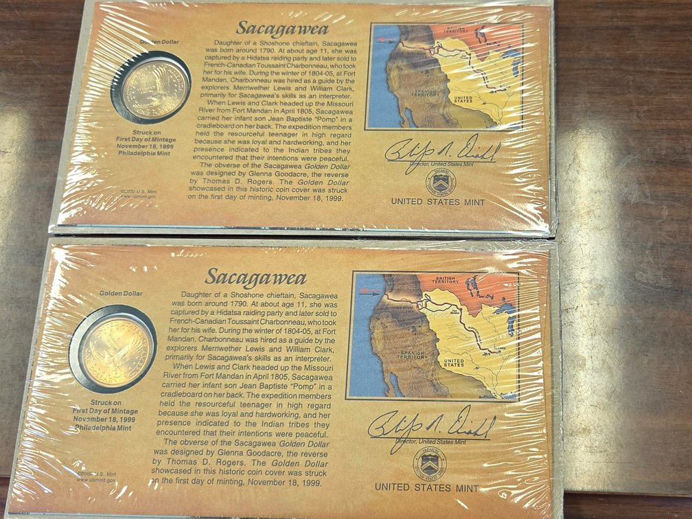 (2) Sacagawea Comm collector set & 50 State Quarters full set