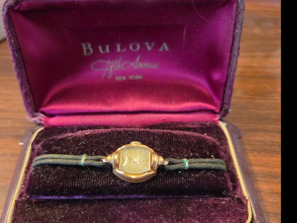 Antique Bulova Ladies watch in original box