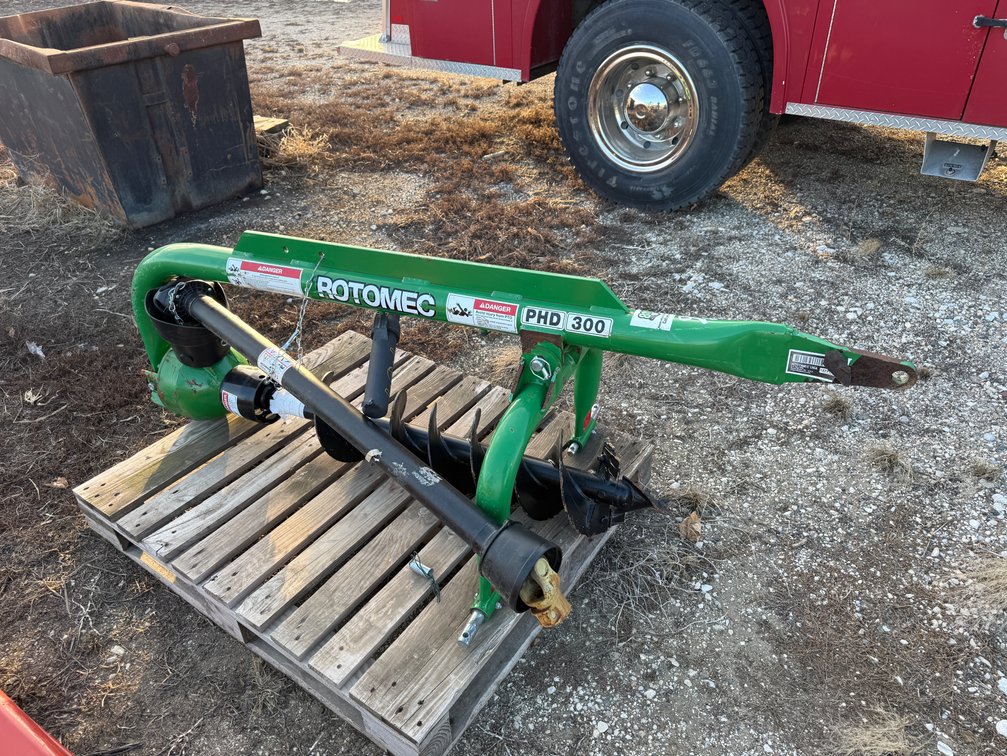 New Rotomec 3PT Post Hole Auger