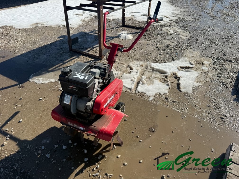 Yard machine tiller
