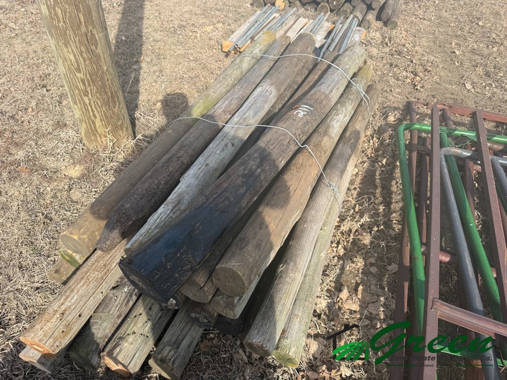 Pallet of wood posts