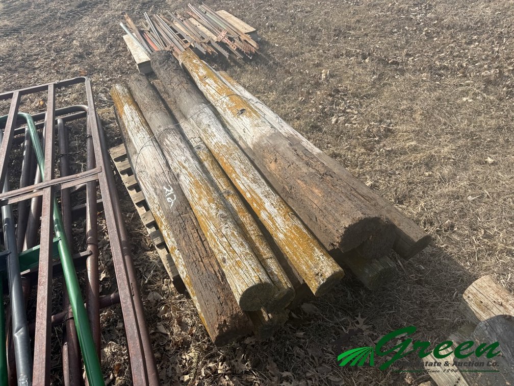 Pallet of wood posts