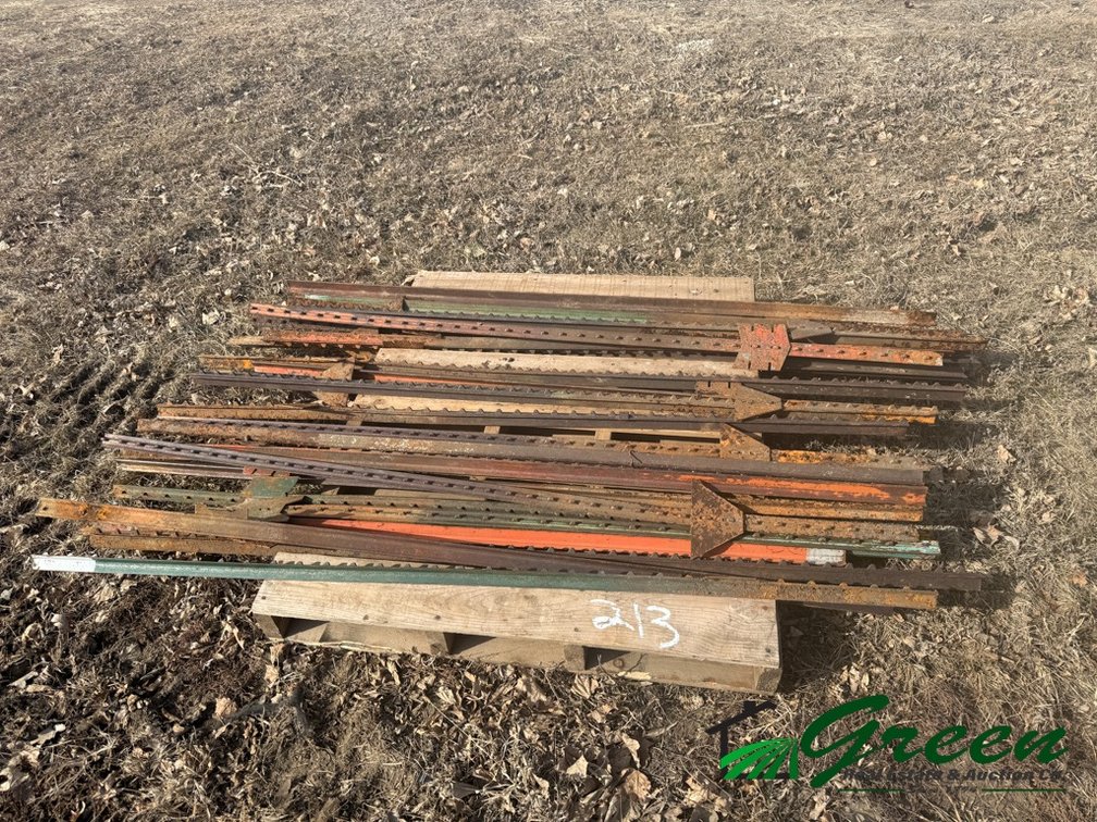 Pallet of metal posts