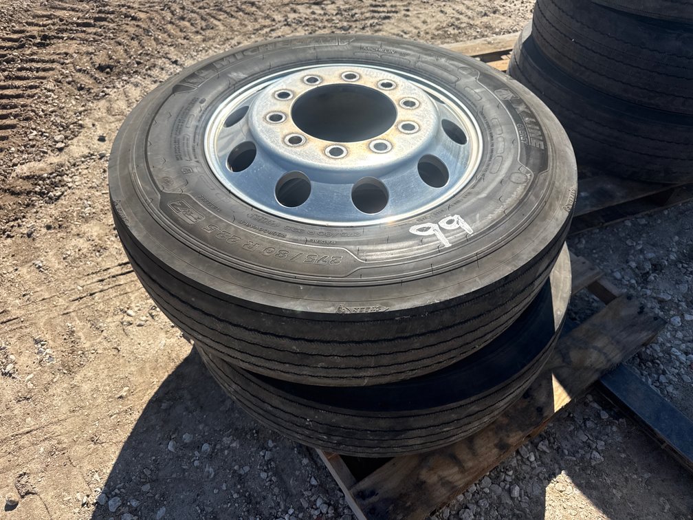 22.5 tires and aluminum rims