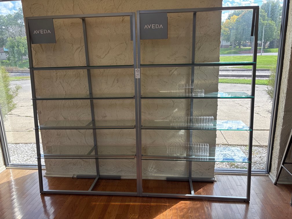Aveda Product Shelves