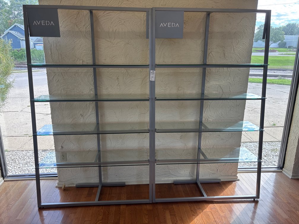 Aveda Product Shelves