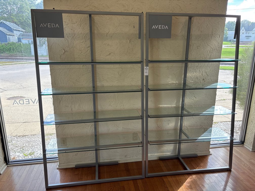 Aveda Product Shelves